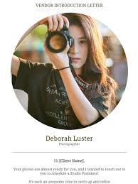 Maybe you would like to learn more about one of these? 20 Free Photographer Email Templates For Any Case