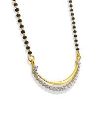 Simple and unique mangalsutra designs created by sampat jewellers. 18k Diamond Double Layered Mangalsutra 9 23g Om Jewellers