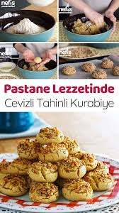 cevizli tahinli kurabiye videolu tarifi nasil yapilir 44 542 kisinin defterindeki bu tarifin resimli anlatimi ve deneyenleri yemek tarifleri yemek kurabi ye