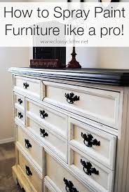 How To Spray Paint Furniture Classy Clutter