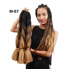 I only use 4 1/2 packs of hair (so i have plenty for next time) i did long box braids. 24 Inch Xpression Braiding Hair Omber Color Jumbo Box Braids African Braiding Kanekalon Hair Elighty