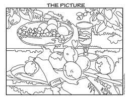 Impressionist masterpieces from the musee d'orsay coloring book pomegranate on amazon.com. Still Life With Fruit Dish By Cezanne Collaborative Activity Coloring Pages