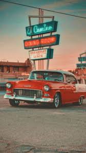 Red Car In 2020 Retro Photography Retro Wallpaper Wallpapers Vintage