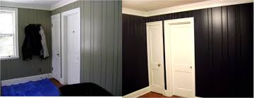 Wood paneling can make your home look dated and cramped, but replacing it is an extensive project that isn't always a viable option. The Power Of Paint Painted Paneling Walls Wall Paneling Painting Wood Paneling