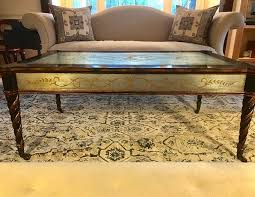Modern living nolan frame coffee table lillian august size: Lillian August Gilt Eglomise Coffee Table The Local Vault