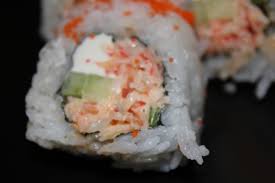 Cream Cheese And Crab Sushi Rolls Recipe Yummly Recipe Sushi Roll Recipes Crab Sushi Roll Crab Sushi
