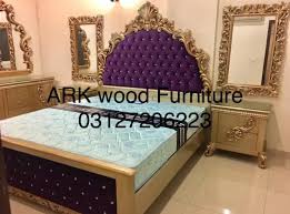 New style bedroom set designs are unique. New Ark Wood Furniture Bed Set Available For Sale In Gujranwala