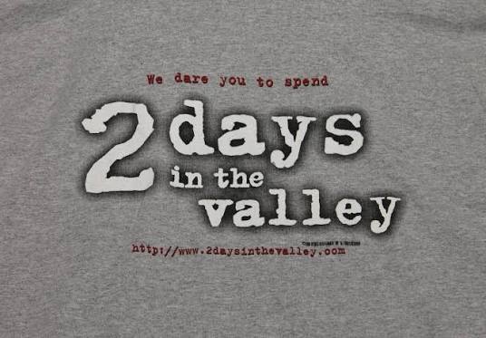XL * vtg 90s 1996 2 Days In The Valley movie promo t shirt * 16.138