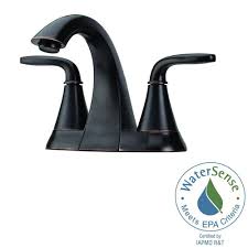 Pfister Pasadena 4 In Centerset 2 Handle Bathroom Faucet In Tuscan Bronze Lf 048 Pdyy The Home Depot Bathroom Faucets Tub And Shower Faucets High Arc Bathroom Faucet