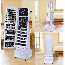 Maybe you would like to learn more about one of these? Movable Jewelry Cabinet W Full Length Mirror Standing Jewelry Armoire Organizer In 2020 Full Length Mirror Cabinet Standing Jewelry Armoire Jewelry Cabinet