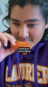 Our Death Note inspired wings. BE CAUTIOUS WHEN PURCHASING THIS. Its SPICY  best place to get chicken wings in toronto // best toronto chicken wings //  unli chicken wings in toronto // unlimited ...