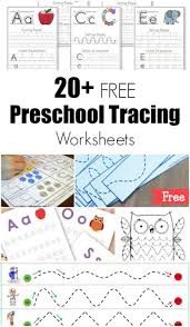These pdf worksheets are not only free to access, but also easy to print at home 20 Free Preschool Tracing Worksheets