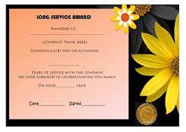 Take the time to download this appreciation certificate for years of service template today and show your employees that you do see their work, and you care that they have lasted this long. 12 Free Long Service Award Certificate Samples Wordings Templates Demplates