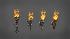 Fire Torches And Candles Asset Store Props Concept Game Concept Art Fire Torch