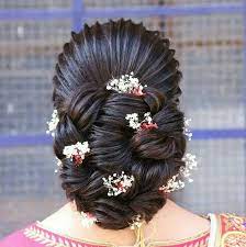 Stylish Bridal Bun Hairstyle Bun Hairstyles Bridal Hair Buns Bun Hairstyles For Long Hair