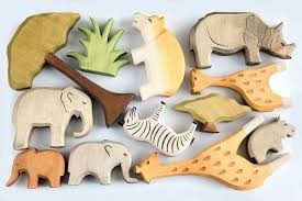 Big Set Animals Of Africa 9pcs Trees 2pcs Grass 1pcs Animal Toys Nature Table Waldorf Toys Wooden Toys Animal Figures In 2020 Wooden Animal Toys Waldorf Toys Wooden Toys