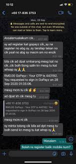Telephone numbers in malaysia are regulated by the malaysian communications and multimedia commission (mcmc). Royal Malaysia Police Warns Of Gopayz Scam Via Whatsapp