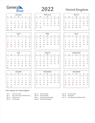 List of 2022 national holidays including federal holidays, us public holidays 2022, uk bank holidays 2022, canadian holidays or german holidays. 2022 United Kingdom Calendar With Holidays