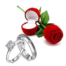 Take your thoughtfulness one step further this year Buy Peora Valentine S Day Gift Hamper Of Couple Ring With Red Rose Gift Box For Boyfriend Girlfriend Gift For Valentine Gift For Him At Amazon In