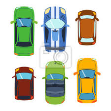 Vector Auto Fahrzeug Set Symbol Draufsicht Von Oben Auto Draufsicht Fototapete Fototapeten Lkw Topview Gelandewagen Myloview De