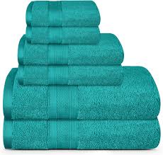 These are available in a variety of sizes, but they usually measure between 25 and 30 inches wide so what are the best, most absorbent towels? Amazon Com Trident Soft And Plush 100 Cotton Highly Absorbent Bathroom Towels Super Soft 6 Piece Towel Set 2 Bath Towels 2 Hand Towels 2 Washcloths 500 Gsm Teal Kitchen Dining