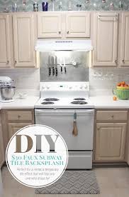 Throughout a weekend or two, you can make a chic and practical backsplash out of the subway. Faux Subway Tile Painted Backsplash Header Diy Kitchen Backsplash Before And After 640x969 Download Hd Wallpaper Wallpapertip
