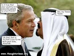 Résultat de recherche d'images pour "president bush holding hands with saudi king"