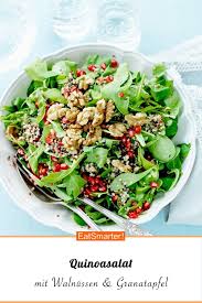Quinoasalat Mit Walnussen Und Granatapfel Rezept Granatapfel Rezepte Paleo Rezepte