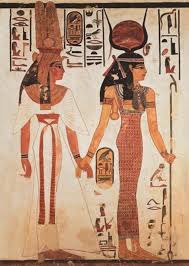 Nefertari E La Dea Dalla Tomba Di Nefertari Ca 1250 A C Nuovo Regno Tempera Su Muro Tebe Valle Dell Ancient Egypt Art Ancient Egyptian Art Egyptian Art