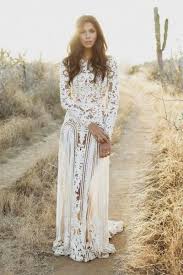 Lace Hippie Boho Wedding Dresses For 2018 2019 Lace White Dress Boho Dress Boho Style Outfits