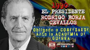 Rodrigo Borja: Las PRESIONES de los hombres de la GUERRA