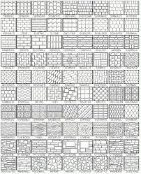 Black And White Hatch Patterns Autocad Hatch Patterns Contains 365 Patterns For Autocad Lt Interior Architecture Drawing Interior Design Drawings Autocad