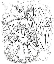 A wide variety of angels in this coloring book means that there are coloring pages suitable for children of any age, as well as adults and crafters. Faries Angels Coloring