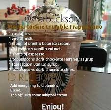 Pin By Kara Holden On Starbucksdiy Starbucks Recipes Mocha Cookies Mocha Cookie Crumble