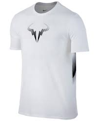 Rafael nadal logo unisex long sleeve teeshirt21. Nike Cotton Men S Rafael Nadal Logo T Shirt In White Black White For Men Lyst