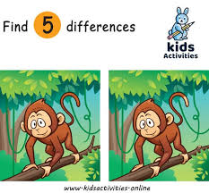 Spot 5 Differences Between Two Pictures Printable Kids Activities Printable Activities For Kids Activities For Kids Printables Kids