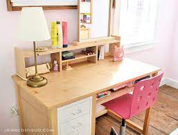 Choose traditional, modern designs or impressive executive desks. Diy Desk Topper Shelf Jaime Costiglio
