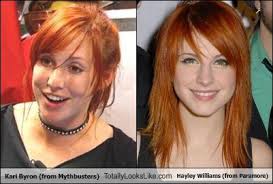 Drew barrymore is a color and style chameleon, updating her appearance frequently by changing the look and length of her hair. Image 162184 Mythbusters Know Your Meme
