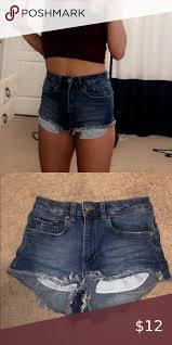 Women's jean sizes usually vary depending on the style, the fit, and the brand. H M Dark Denim Shorts Size 4 Run Small Worn Once Great Condition H M Shorts Jean Shorts Dark Denim Shorts Denim Shorts Dark Denim