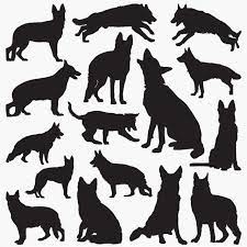 German Shepherd Silhouettes Vector And Png German Shepherd Art German Shepherd Tattoo Dog Silhouette