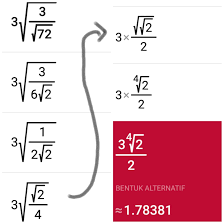 Ingatlah 10 bilangan kubik pertama. Akar Pangkat Tiga Dari 72 Akarkua