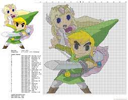 Is creating geeky cross stitch patterns. Toon Link And Princess Zelda Cross Stitch Pattern The Legend Of Zelda Free Cross Stitch Patterns Simple Unique Alphabets Baby