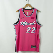 According to a set of leaked photos posted to twitter yesterday afternoon, the miami heat are bringing back their universally popular vice style. Jimmy Butler 22 Miami Heat 2020 21 Pink Swingman Jersey