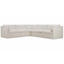 The flat arm on the sofa suits those who wish to lie down. Aleya Modern Classic White Performance Eco Friendly Slipcovered Sectional Sofa Left Arm Facing Over 100 W Kathy Kuo Home