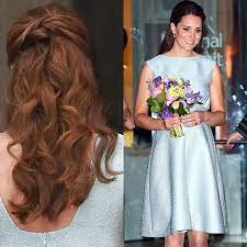 Kate Middleton Half Up Half Down Hair Google Search Kate Middleton Hair Hair Styles Half Up Curly Hair