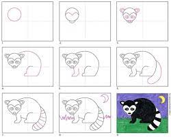 Make your elementary students have fun learning math operations, measurements and hours thanks to this interactive template. How To Draw A Raccoon Art Projects For Kids
