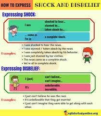 How To Express Shock And Disbelief In English English Study Online Expressions English Study Other Ways To Say