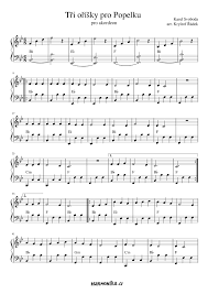 Chords for tri orisky pro popelku (with original music). Tri Orisky Pro Popelku Sheet Music For Accordion Solo Musescore Com