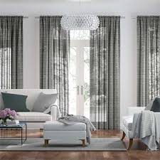 Quality guaranteed · down experts since 1911 Rochana Voile Mineral Grey Curtains
