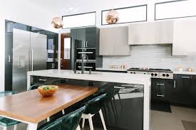 Black shiny kitchen cabinets cucina colore segrato white gloss doors sensio under unit lighting. Lacquered Kitchen Cabinetry Ideas Hgtv